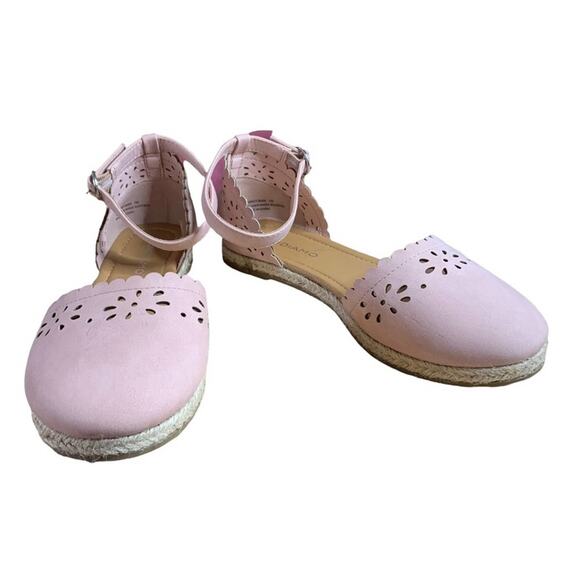 Andiamo Nancy flat shoes espadrilles light pink blush size 7W Wide - Picture 3 of 9